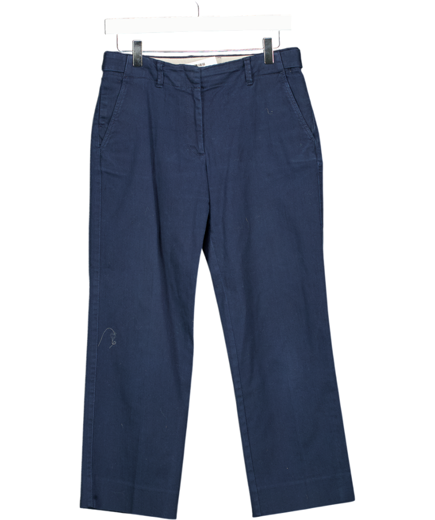 Jigsaw Navy Blue Classic Chino Trousers UK 8