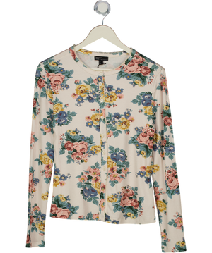 Nobody's Child Cream Floral Printed Cardigan UK S