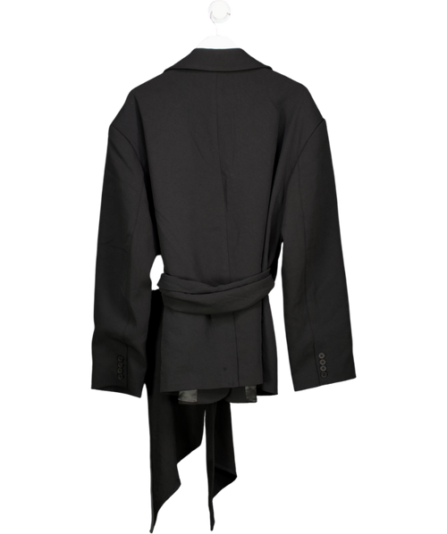 ASOS Black Tie Waist Single Breasted Blazer UK L