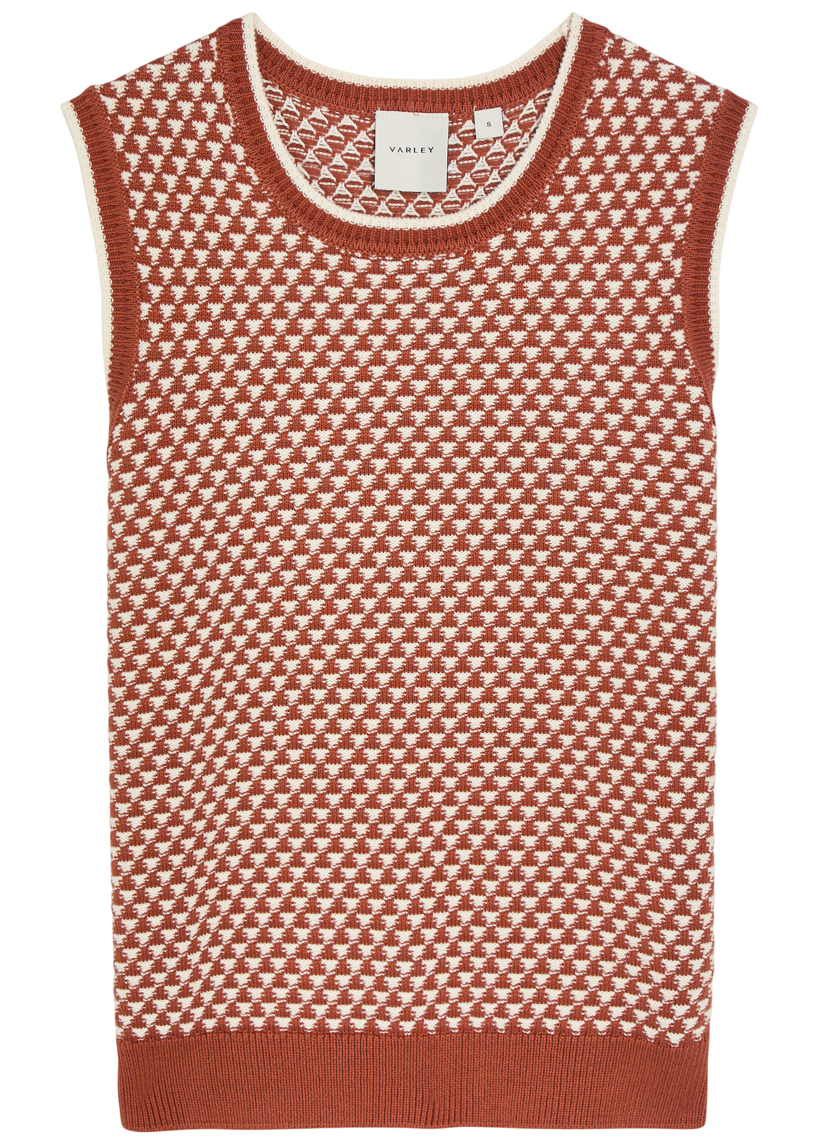 VARLEY Jenson Stitch Knit Tank - Maple Brown UK M