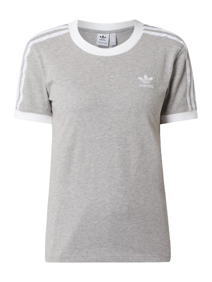 adidas Grey Adicolor Classic 3-stripes T-shirt BNWT UK XS