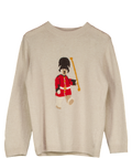 BEATRICE & GEORGE Beige Kings Guard Bear Cashmere Blend Sweater 5 Years