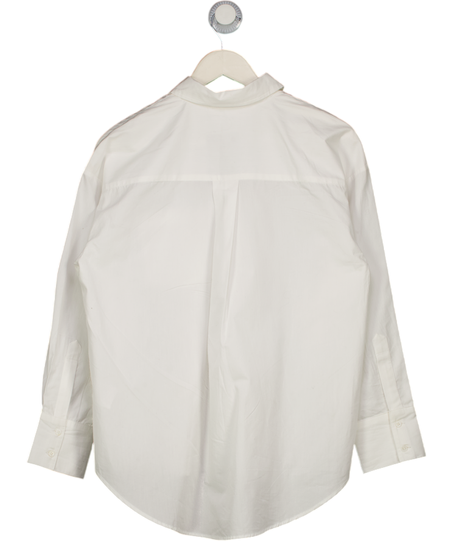 WAT. THE BRAND Classic White Cotton Shirt UK S
