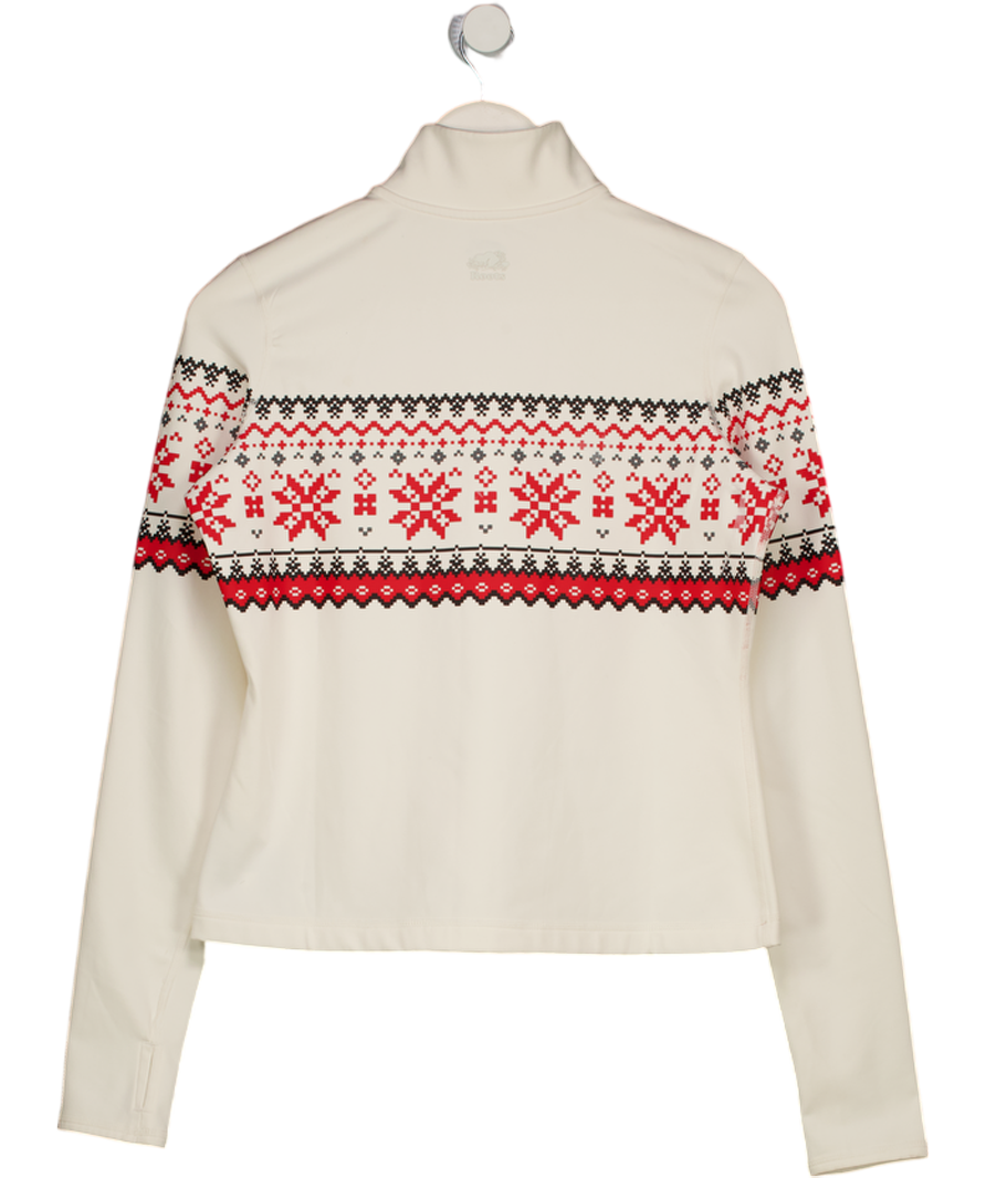 Roots White Fleece Jacket UK M