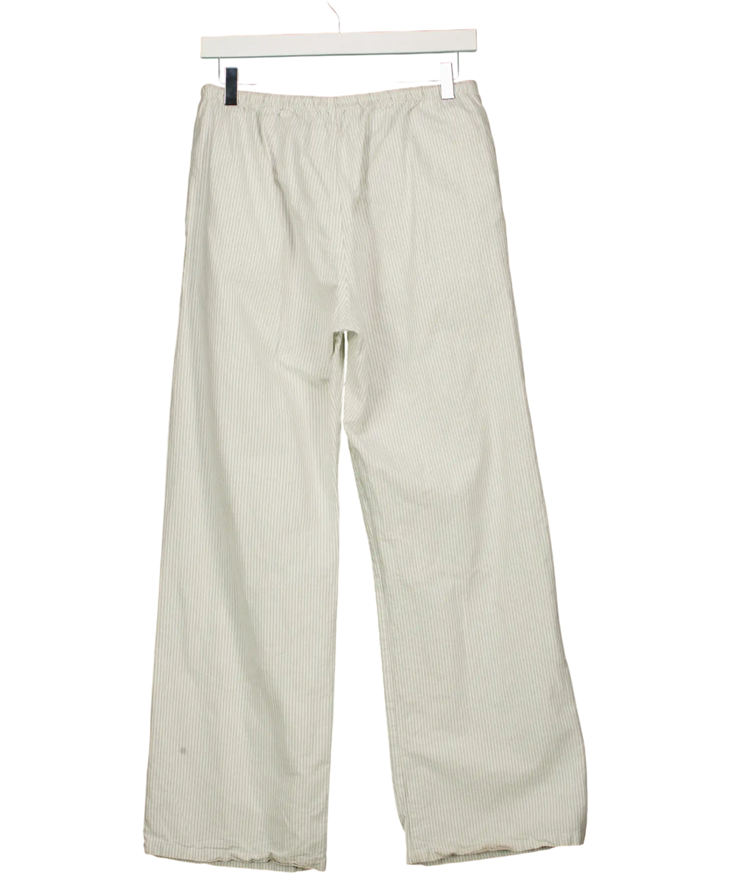 Brandy Melville Green Striped Trousers UK S