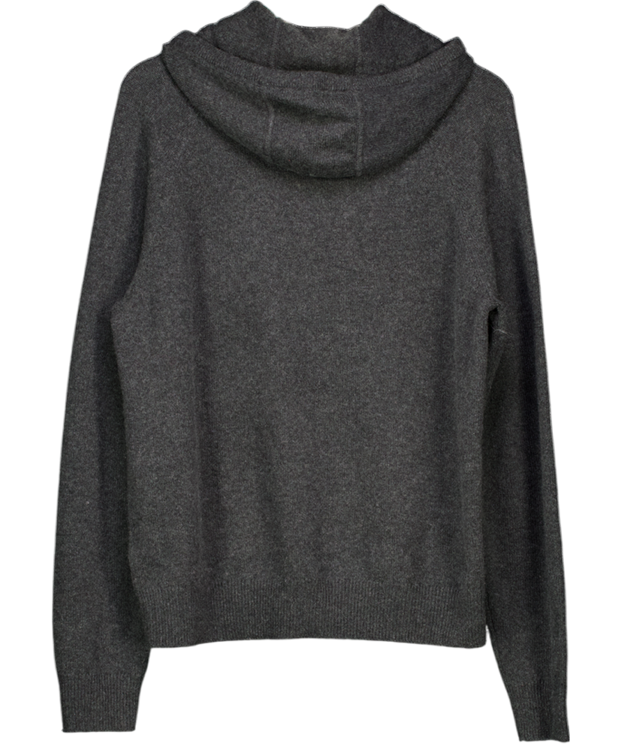 cos Grey Cashmere Hoodie Jumper UK M