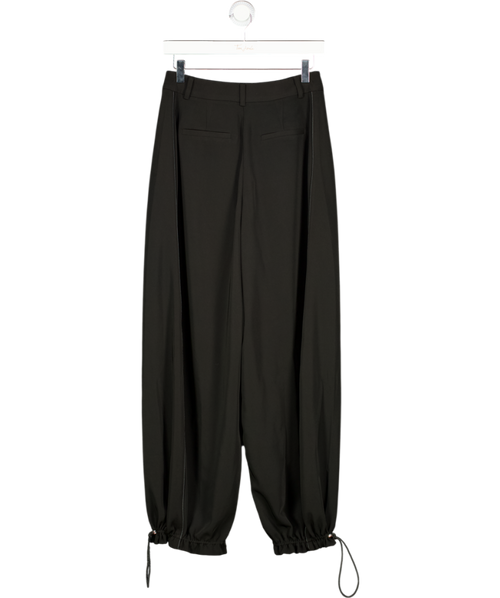 ASOS Black Balloon Trousers With Drawstring Cuff Detail UK 8