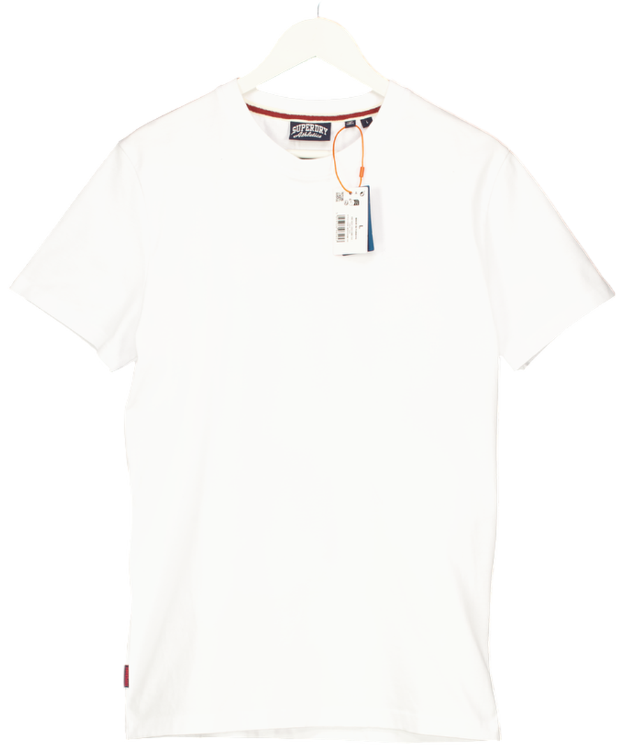 Superdry White Vintage Logo Embroidered T-shirt UK L
