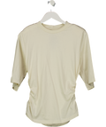 ASOS Cream Shoulder Padded T-shirt UK S