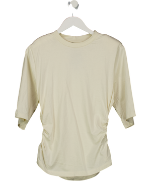 ASOS Cream Shoulder Padded T-shirt UK S