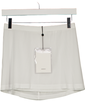 WARDROBE.NYC White Layered Tube Mini Skirt UK S