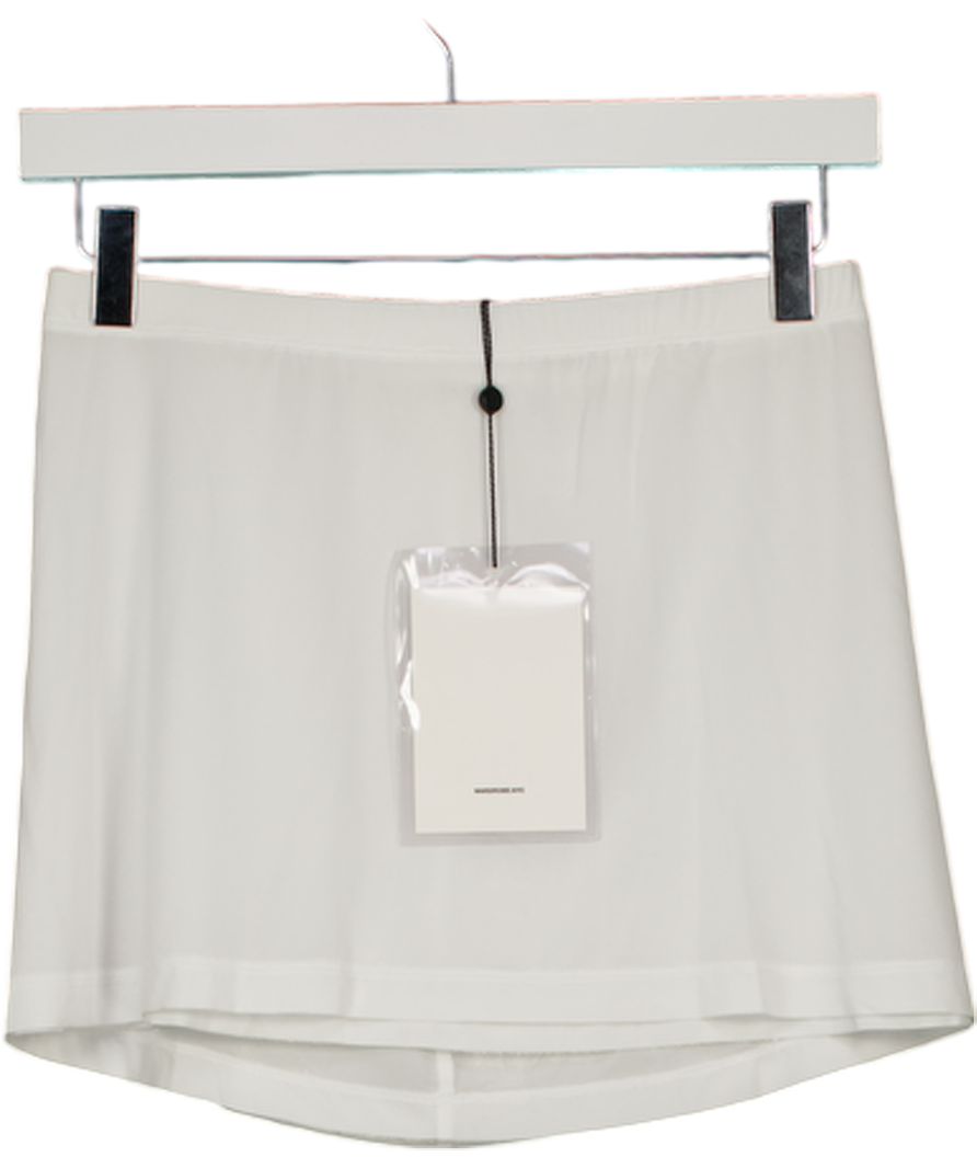 WARDROBE.NYC White Layred Tube Mini Skirt UK S