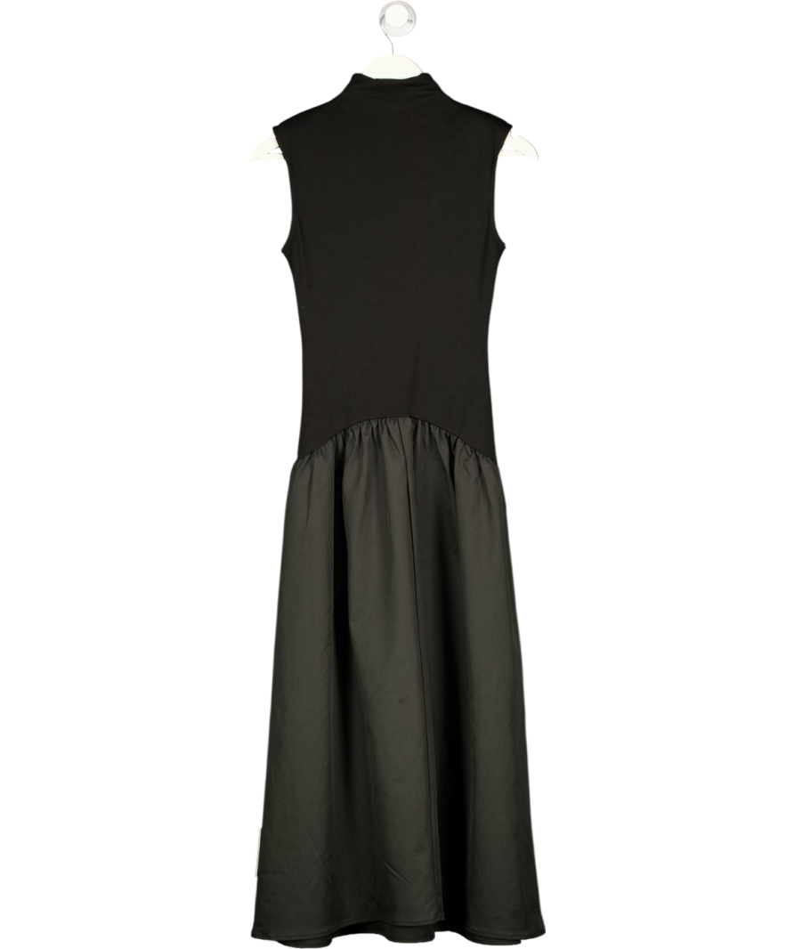 PRETTY LAVISH Black Naia Drop Waist Sleeveless Midaxi Dress UK 6
