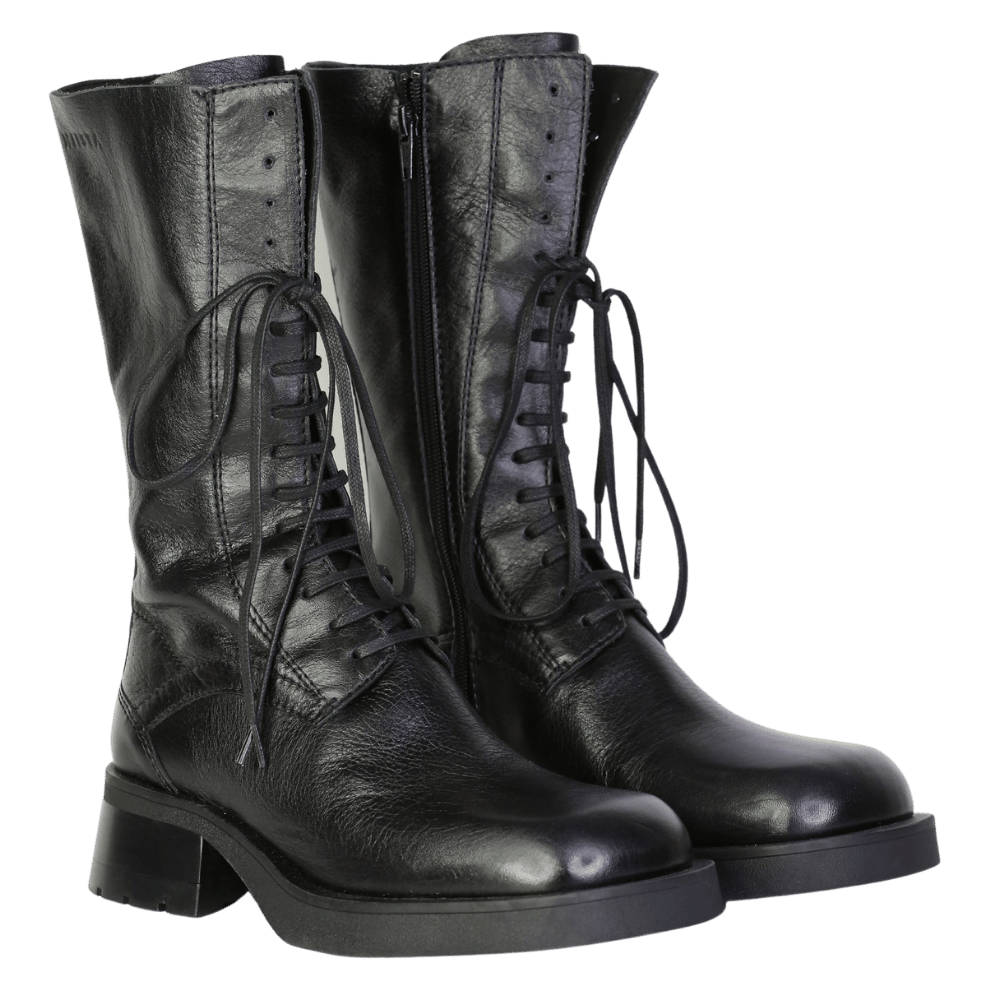 MIISTA Vel Black Natural Leather Boots UK 6 EU 39 👠