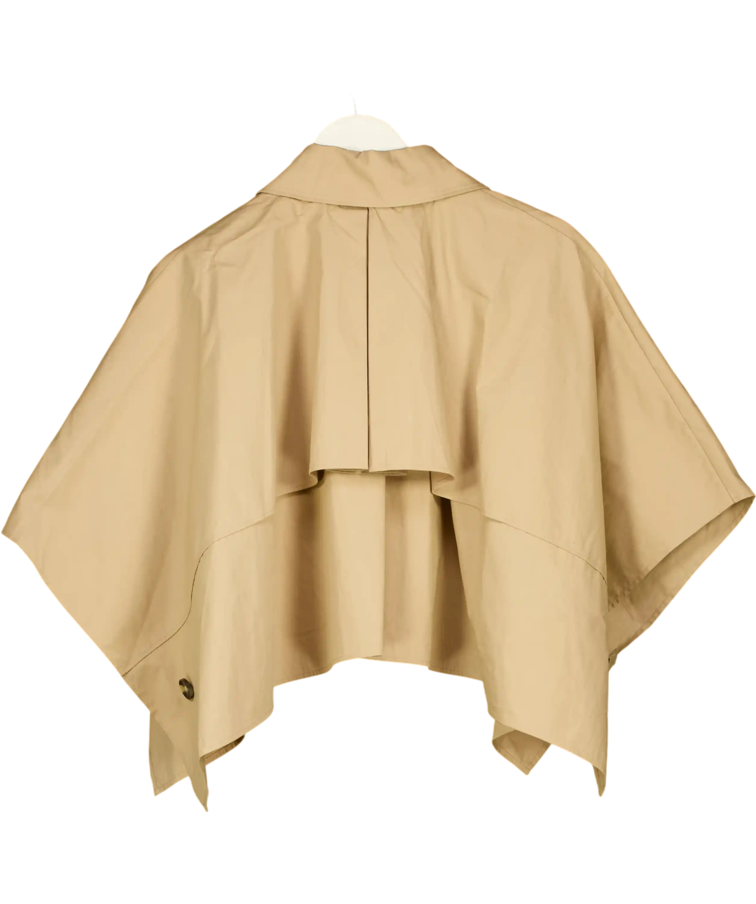 COS Beige Cropped Trench Coat Cape UK 8