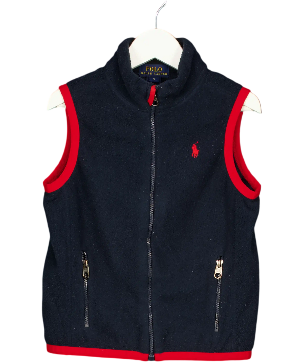 Polo Ralph Lauren Blue Fleece Gilet 5 Years