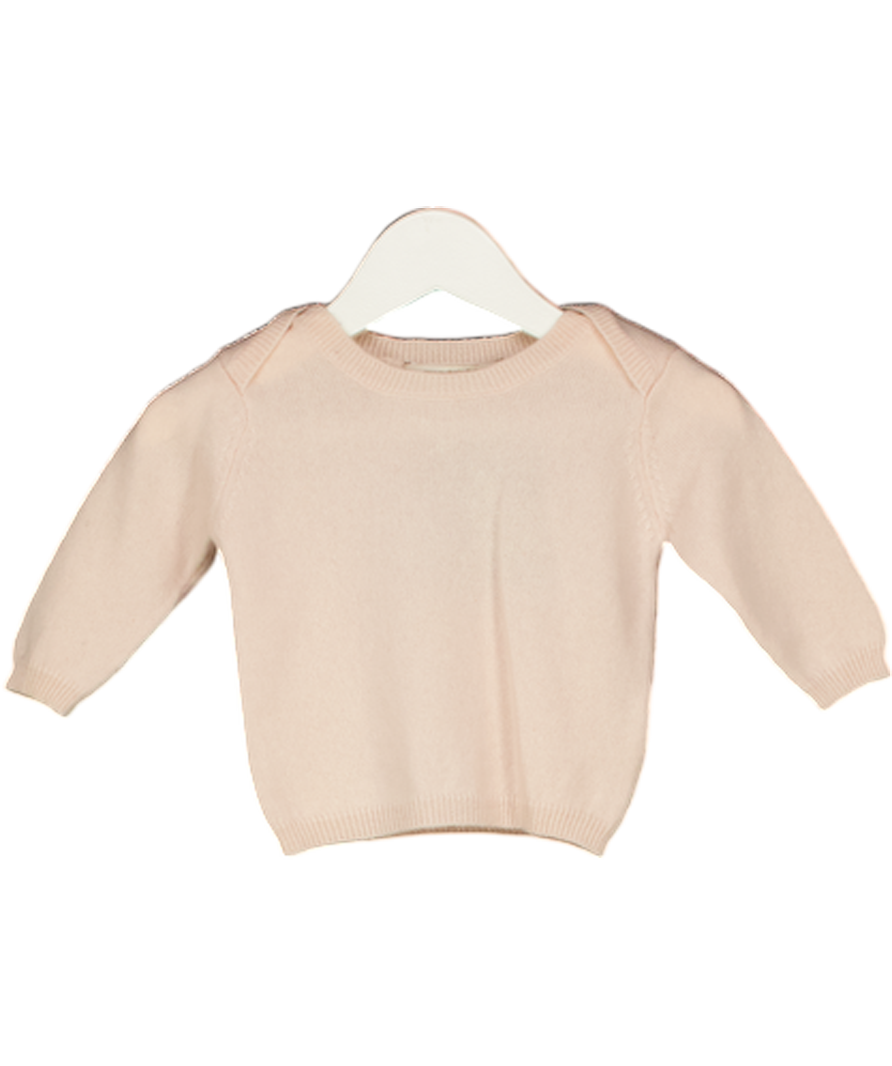 CARAMEL BABY & CHILD  Pink Galloway Cashmere Baby Jumper 0-3 Months