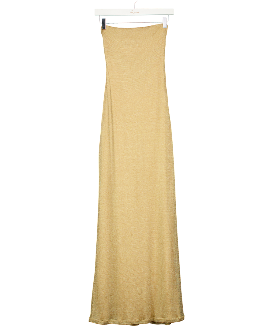 TIGER MIST Metallic Gold Daniela Scarf Dress UK S