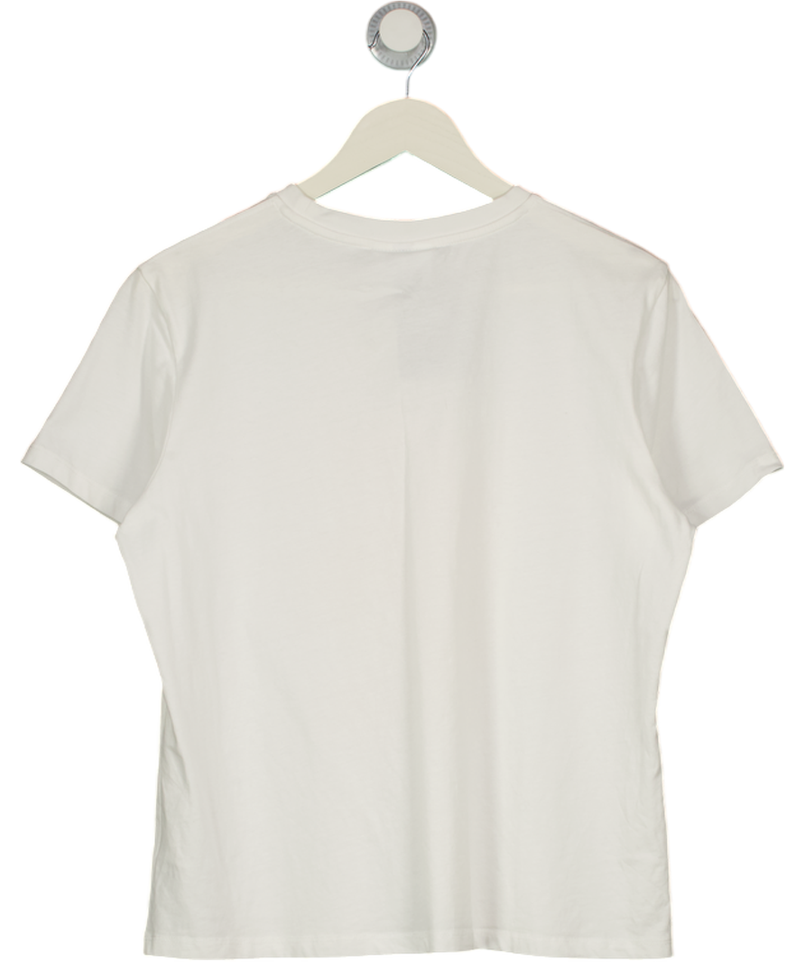 GANNI White Oranges Print  Relaxed T-shirt UK L