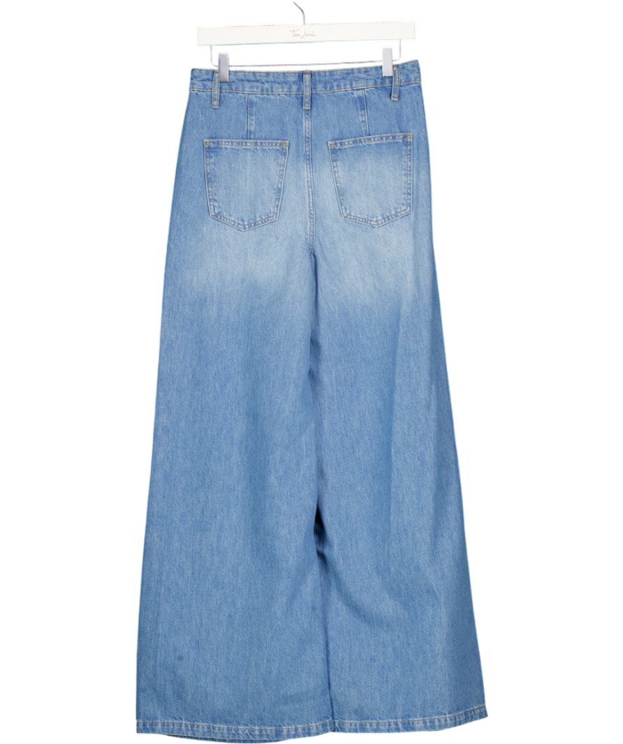 BODEN Mid- Blue Denim Wide Leg Trousers Jeans W27