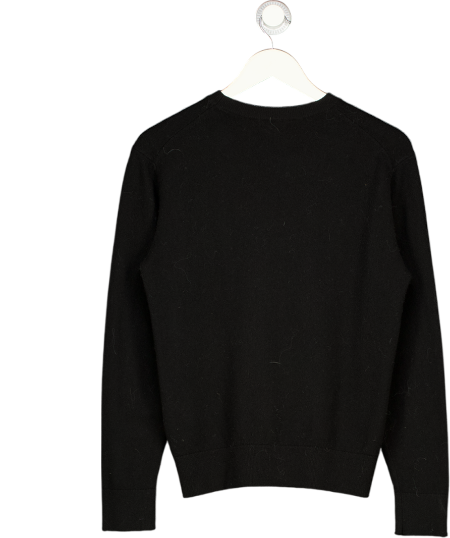 UNIQLO Black 100% Cashmere Crew Neck Jumper UK XS
