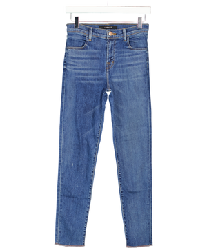 J BRAND Blue Alana High Rise Crop Skinny Jeans W26