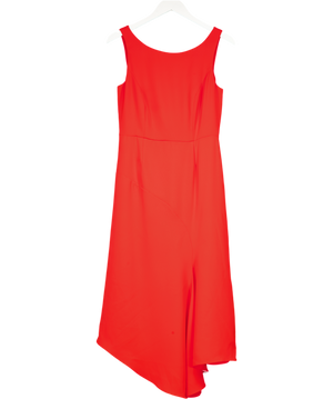 Phase Eight Red Asymmetric Hem Midi Dress UK 10