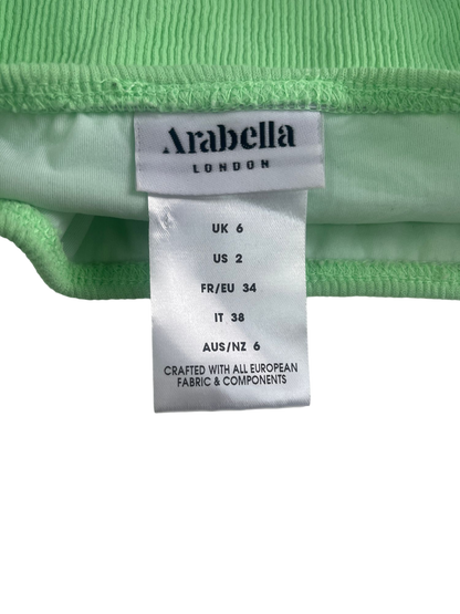 Arabella London Green Ruched Swim Bottoms UK 6