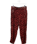 J.crew Pink S619 - Rose Leopard Print Trousrers UK 6