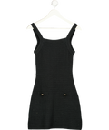 ZARA Black Mini Knitted Dress UK S