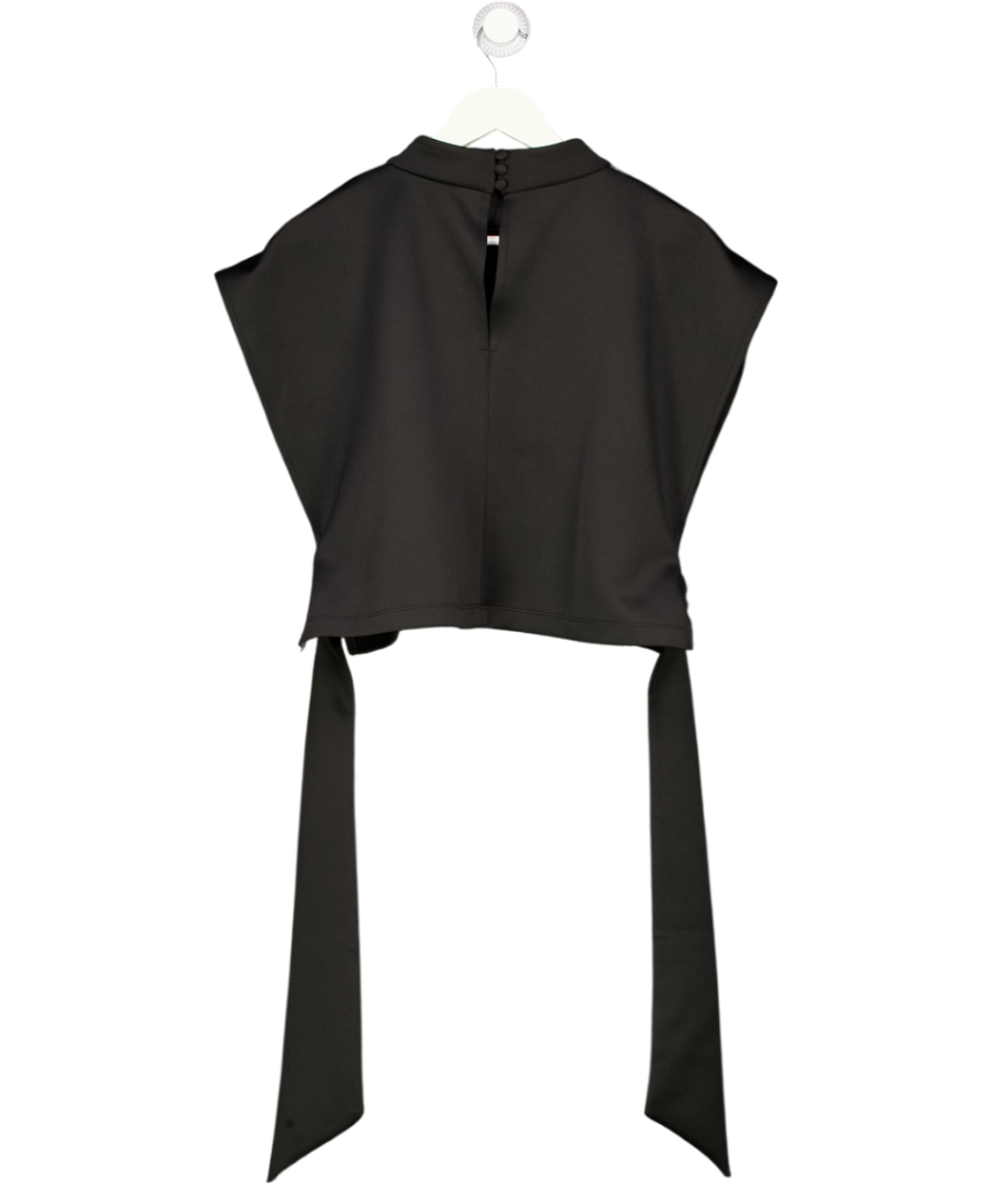 ASOS Black Sleeveless Buckle Side Top UK 16