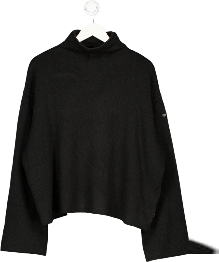 GOLDBERGH Black Lourdes Long Sleeve Merino  & Cashmere Knit Sweater UK S