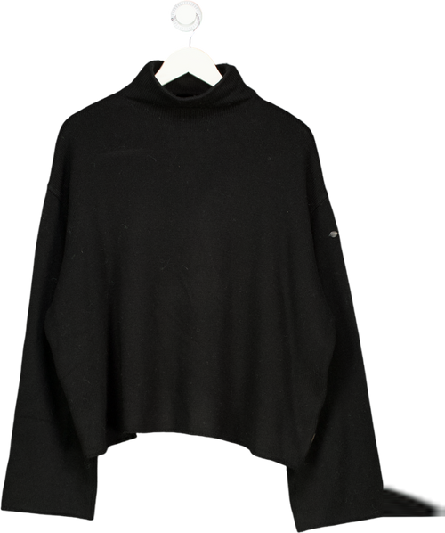 GOLDBERGH Black Lourdes Long Sleeve Merino  & Cashmere Knit Sweater UK S