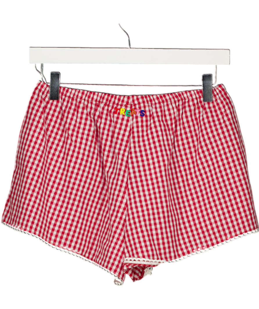 Treats Red Gingham Short Set UK S