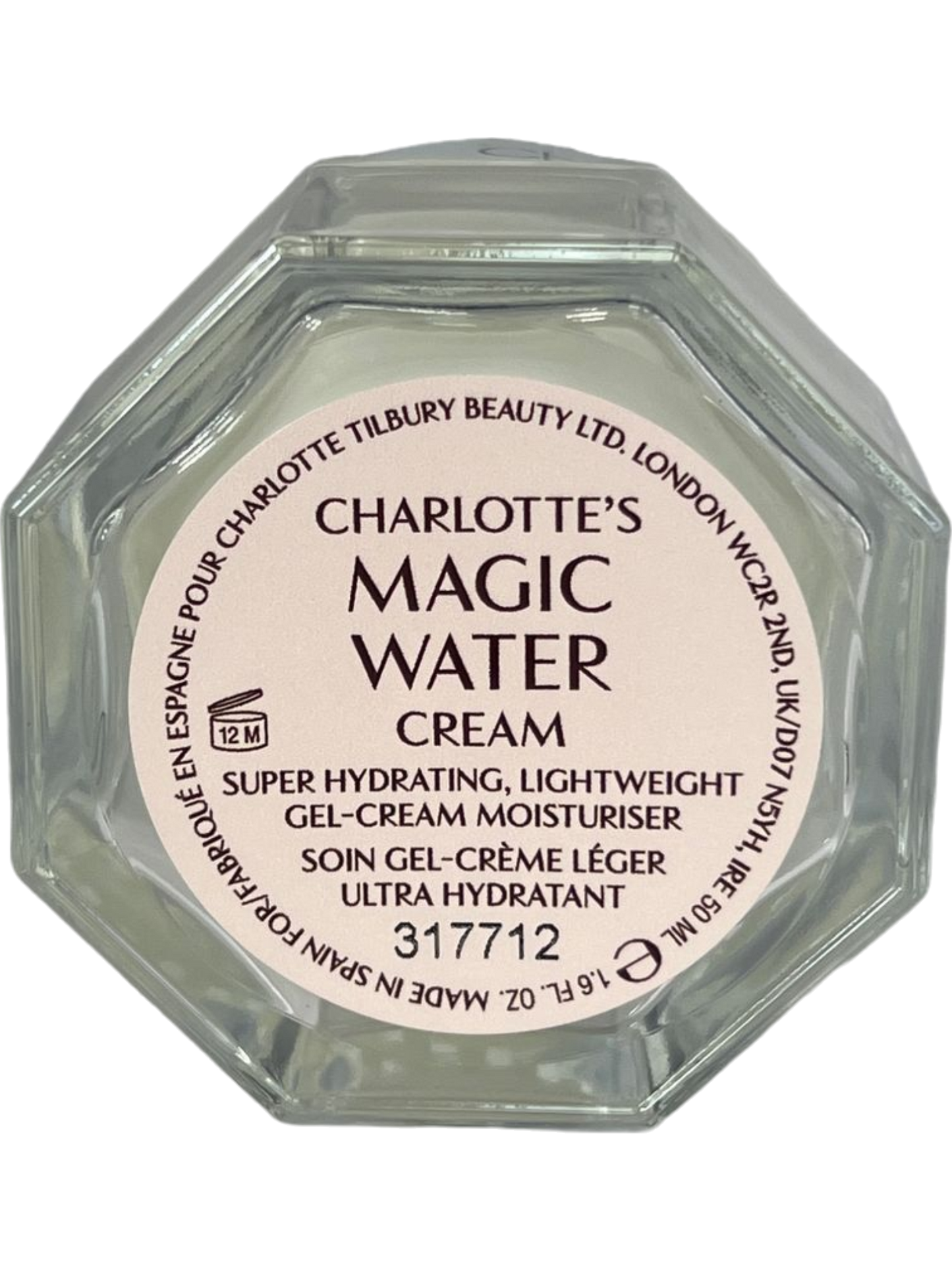 Charlotte Tilbury Magic Water Cream Super Hydrating Lightweight Gel-Cream Moisturiser BNIB