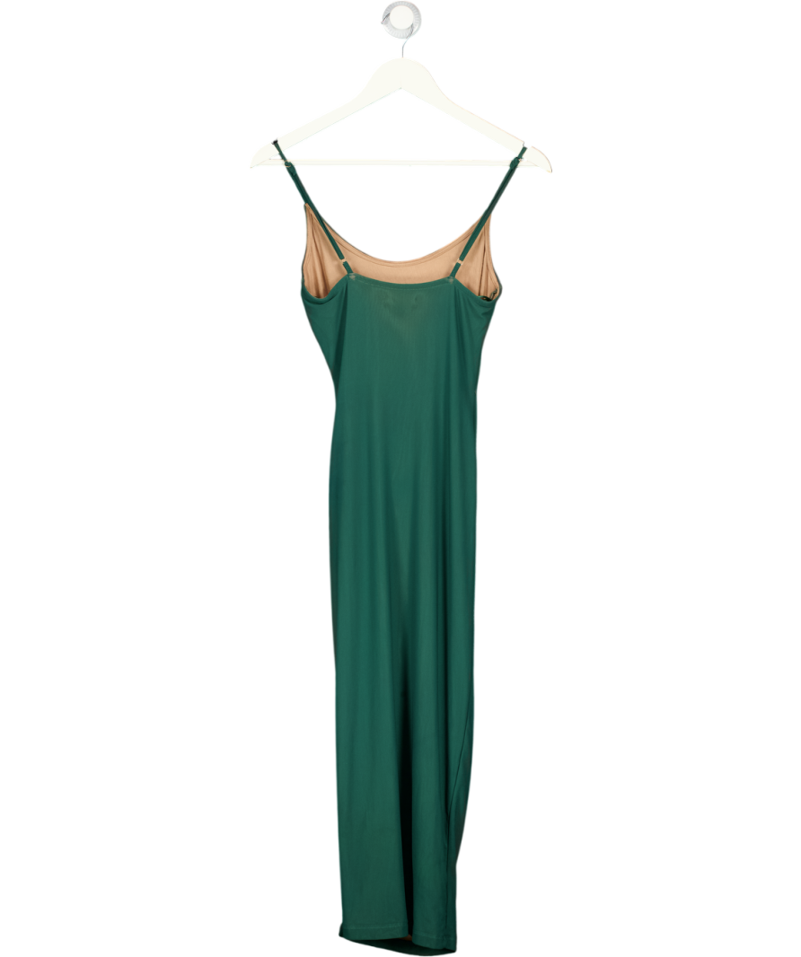 JLUXLABEL Green Drape Front Midi Dress UK S