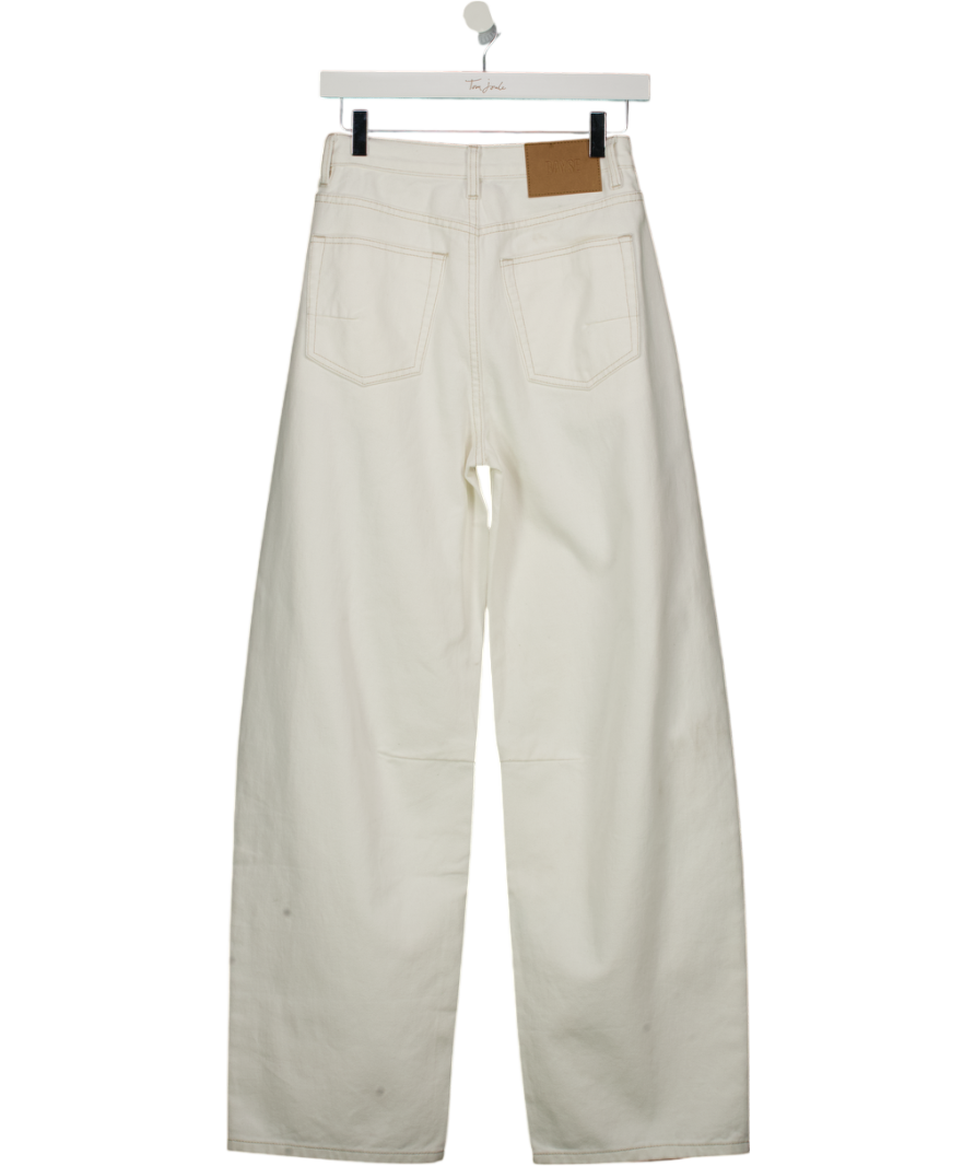 BAYSE Cream Brooklyn Barrel Leg Jeans UK 6