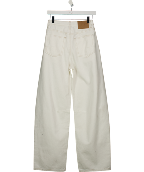 BAYSE Cream Brooklyn Barrel Leg Jeans UK 6