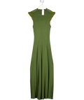 KAREN MILLEN Olive Green Knit Maxi Dress UK S