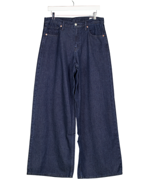 GAP Dark Blue Soft Denim Baggy Mid Rise Jeans 6r W28