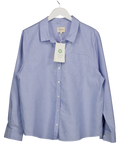 Sezane Blue Tomboy Shirt UK 18