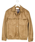THE FRANKIE SHOP Brown Hester Relaxed-fit Faux-suede Jacket UK S