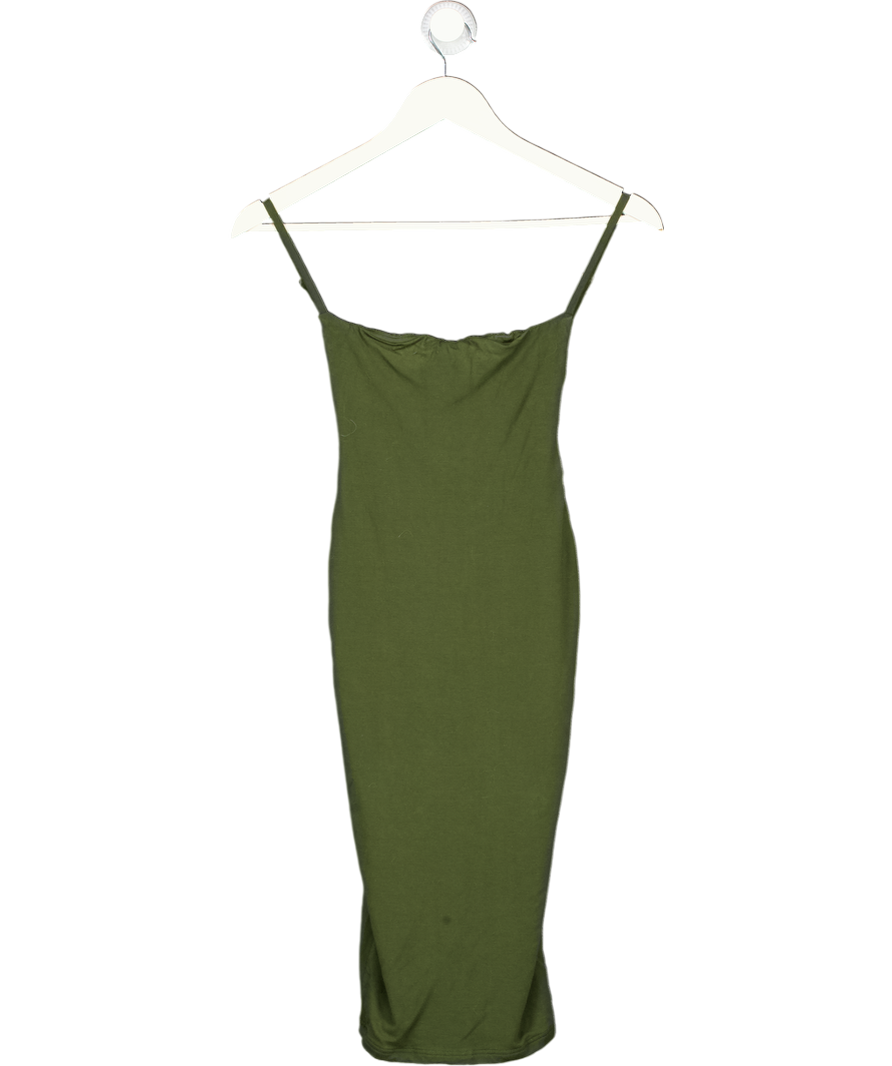 OH POLLY Khaki Green Jersey Mini Dress UK 10 – Reliked