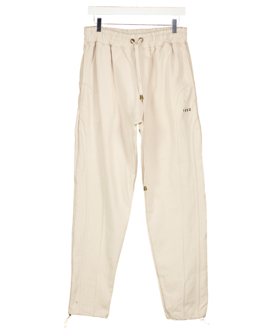 SIXTEEN NINETY TWO Beige Cotton Joggers UK S