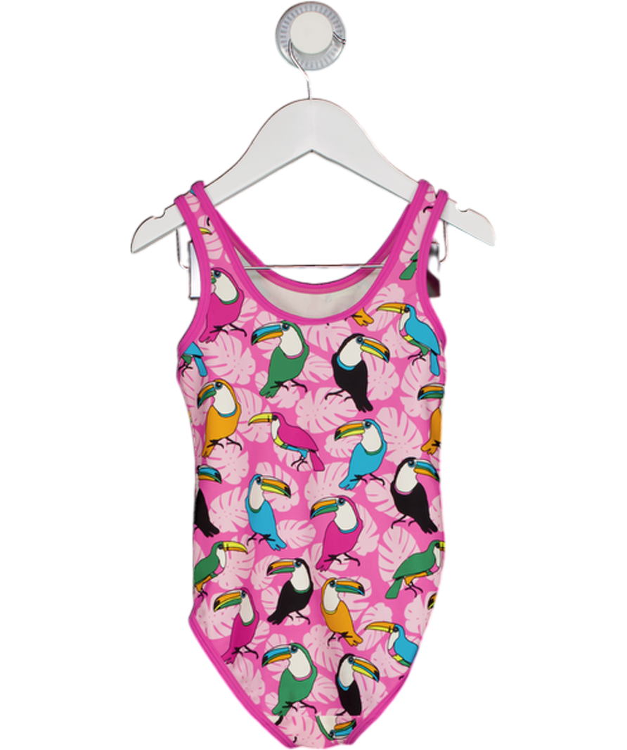 VILLERVALLA Pink Swim Suit Toucan Flamingo 110cm 5 Years
