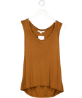 AllSaints Brown Relaxed Vest With Hardware Detail UK 10