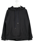 AllSaints Black Logo Lucia Hoodie UK L
