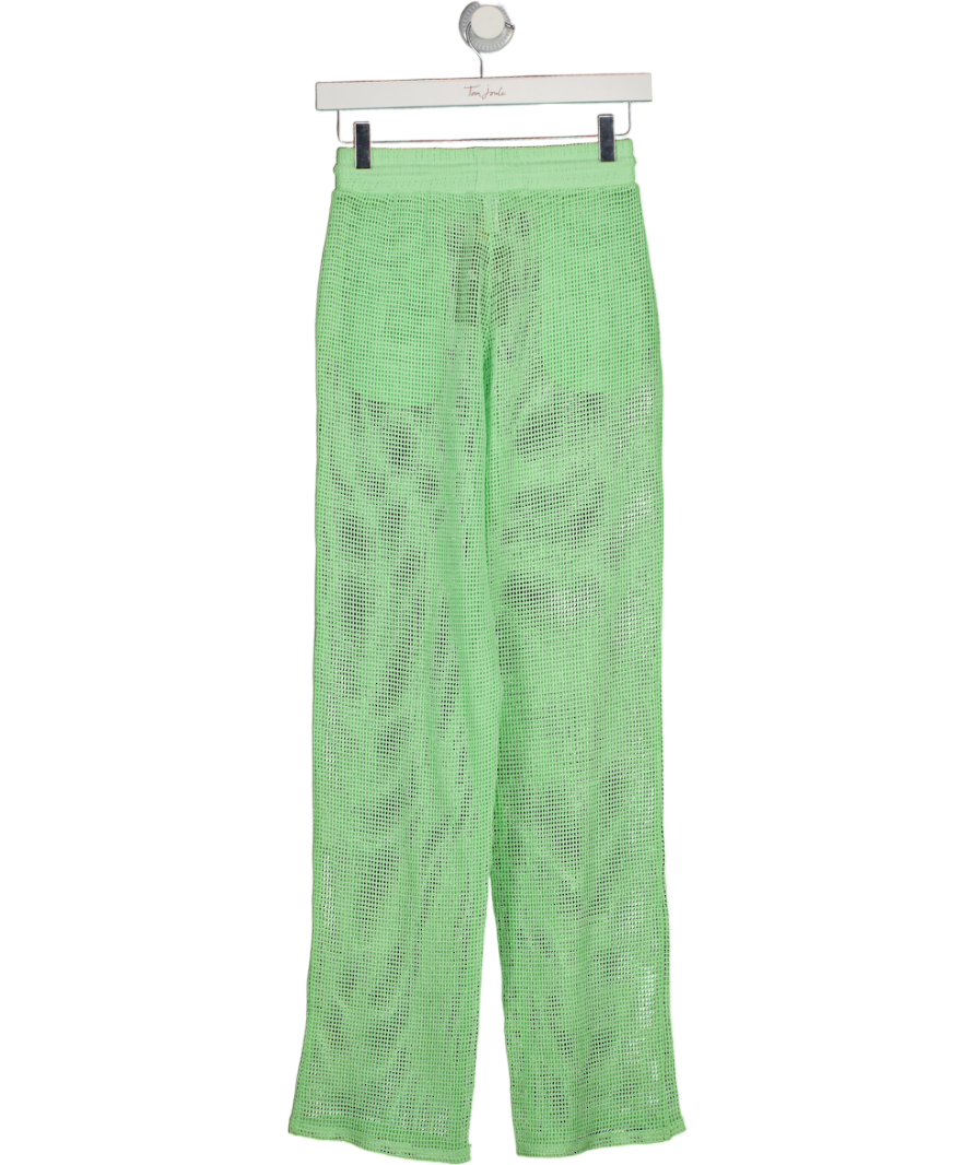 SHONDEL Green Open Knit Beach Trouser UK S