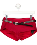 Fanci Club Red Isla Mini Shorts UK XS