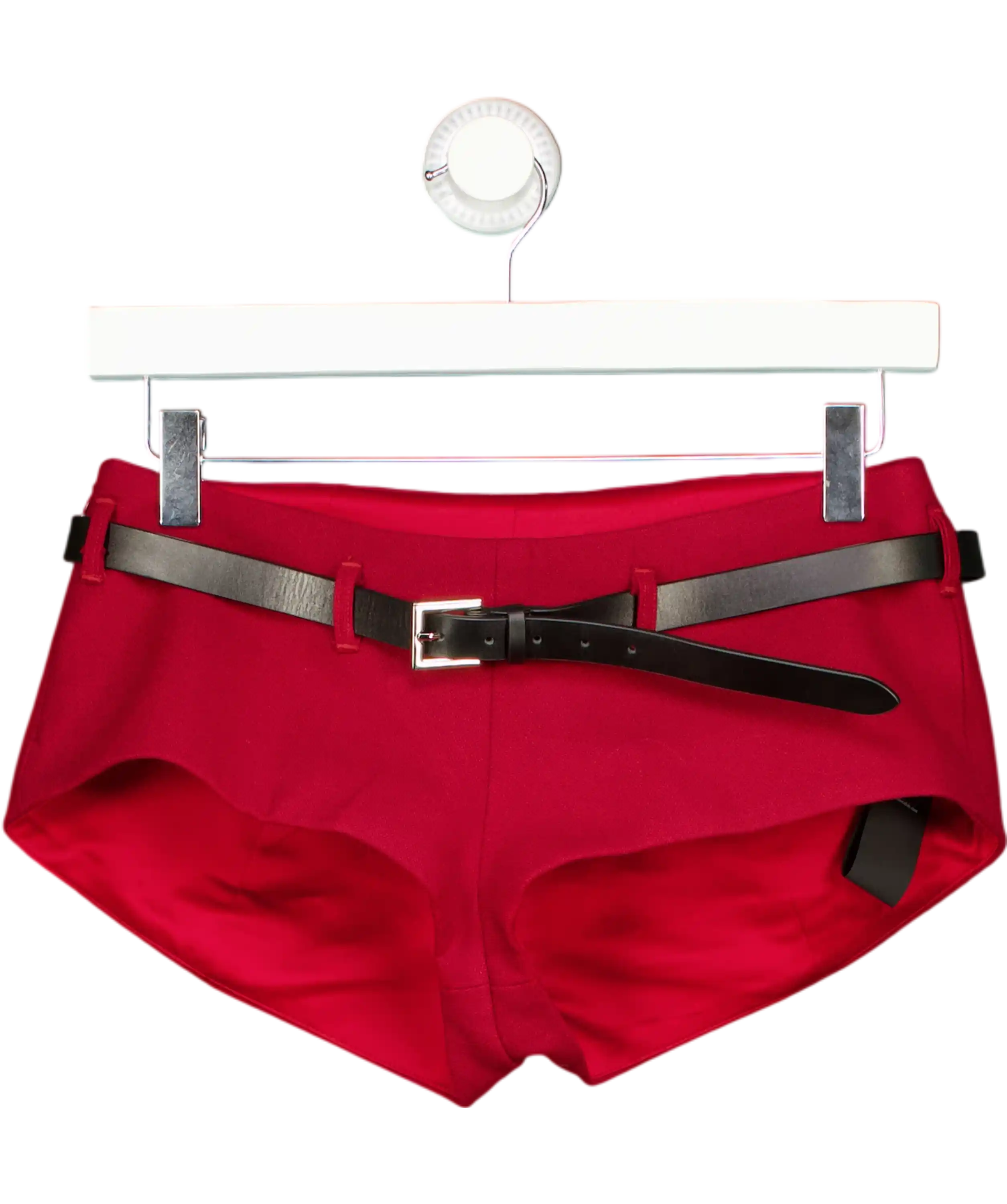 Fanci Club Red Isla Mini Shorts UK XS